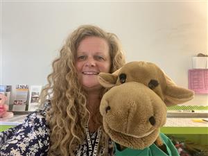 Mrs. Hodges and Mr. Moose